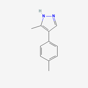 molecular formula C11H12N2 B3393217 3-Methyl-4-(4-methylphenyl)-1H-pyrazole CAS No. 2047972-36-9