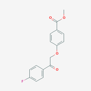molecular formula C16H13FO4 B339324 Methyl 4-[2-(4-fluorophenyl)-2-oxoethoxy]benzoate 