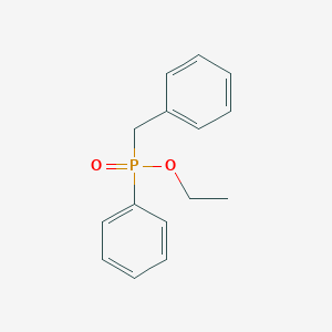molecular formula C15H17O2P B3393244 Phosphinic acid, phenyl(phenylmethyl)-, ethyl ester CAS No. 2129-79-5