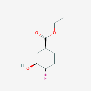 molecular formula C9H15FO3 B3393260 Ethyl (1s,3s,4s)-4-fluoro-3-hydroxycyclohexane-1-carboxylate CAS No. 2165650-19-9