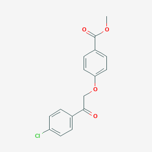 molecular formula C16H13ClO4 B339327 Methyl 4-[2-(4-chlorophenyl)-2-oxoethoxy]benzoate 