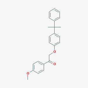 molecular formula C24H24O3 B339329 1-(4-Methoxyphenyl)-2-[4-(2-phenylpropan-2-yl)phenoxy]ethanone 