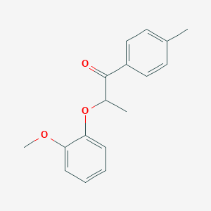 molecular formula C17H18O3 B339330 2-(2-Methoxyphenoxy)-1-(4-methylphenyl)propan-1-one 