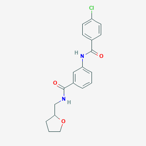 3-[(4-chlorobenzoyl)amino]-N-(tetrahydro-2-furanylmethyl)benzamide