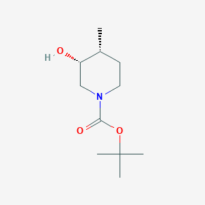 molecular formula C11H21NO3 B3393344 顺式叔丁基 3-羟基-4-甲基哌啶-1-羧酸酯 CAS No. 2326413-71-0