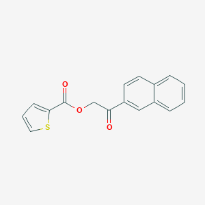 molecular formula C17H12O3S B339335 2-(2-Naphthyl)-2-oxoethyl 2-thiophenecarboxylate 