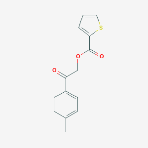 molecular formula C14H12O3S B339336 2-(4-Methylphenyl)-2-oxoethyl 2-thiophenecarboxylate 