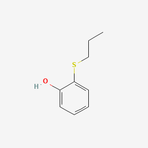 molecular formula C9H12OS B3393387 Phenol, o-(propylthio)- CAS No. 24362-86-5