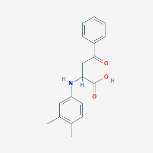 molecular formula C18H19NO3 B339344 2-(3,4-Dimethylanilino)-4-oxo-4-phenylbutanoic acid 