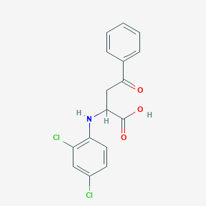 molecular formula C16H13Cl2NO3 B339348 2-(2,4-Dichloroanilino)-4-oxo-4-phenylbutanoic acid 