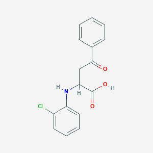 molecular formula C16H14ClNO3 B339349 2-(2-Chloroanilino)-4-oxo-4-phenylbutanoic acid 