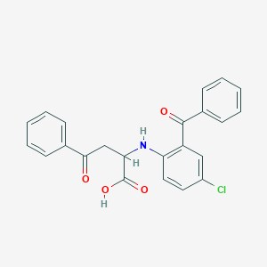 molecular formula C23H18ClNO4 B339350 2-(2-Benzoyl-4-chloroanilino)-4-oxo-4-phenylbutanoic acid 
