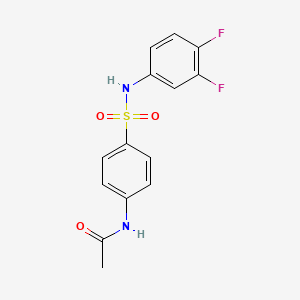 molecular formula C14H12F2N2O3S B3393596 N-{4-[(3,4-difluorophenyl)sulfamoyl]phenyl}acetamide CAS No. 349398-31-8