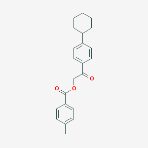 2-(4-Cyclohexylphenyl)-2-oxoethyl 4-methylbenzoate