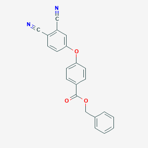 molecular formula C22H14N2O3 B339369 Benzyl 4-(3,4-dicyanophenoxy)benzoate 