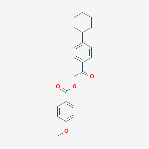 2-(4-Cyclohexylphenyl)-2-oxoethyl 4-methoxybenzoate