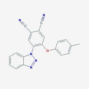molecular formula C21H13N5O B339373 4-(1H-1,2,3-benzotriazol-1-yl)-5-(4-methylphenoxy)phthalonitrile 