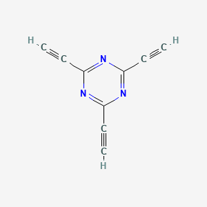 molecular formula C9H3N3 B3393766 2,4,6-Triethynyl-1,3,5-triazine CAS No. 501680-86-0