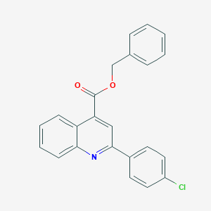 molecular formula C23H16ClNO2 B339378 Benzyl 2-(4-chlorophenyl)quinoline-4-carboxylate 
