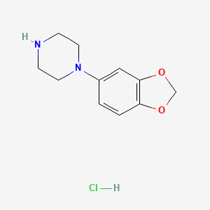 molecular formula C11H15ClN2O2 B3393788 1-(Benzo[d][1,3]dioxol-5-yl)piperazine hydrochloride CAS No. 509076-92-0