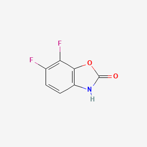 molecular formula C7H3F2NO2 B3393793 6,7-Difluorobenzoxazol-2(3H)-one CAS No. 509147-86-8