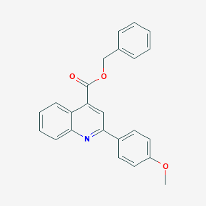 molecular formula C24H19NO3 B339380 Benzyl 2-(4-methoxyphenyl)quinoline-4-carboxylate 