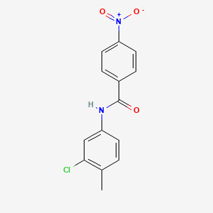 molecular formula C14H11ClN2O3 B3393843 N-(3-chloro-4-methylphenyl)-4-nitrobenzamide CAS No. 5344-54-7