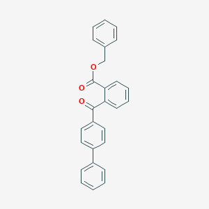 molecular formula C27H20O3 B339385 Benzyl 2-([1,1'-biphenyl]-4-ylcarbonyl)benzoate 