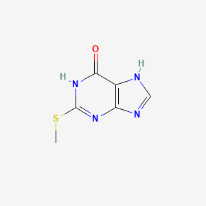 molecular formula C6H6N4OS B3393856 2-(Methylthio)-9H-purin-6-ol CAS No. 5446-89-9