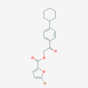 2-(4-Cyclohexylphenyl)-2-oxoethyl 5-bromo-2-furoate