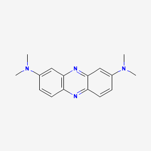 molecular formula C16H18N4 B3393864 Phenazine, 3,7-bis(dimethylamino)- CAS No. 54668-98-3