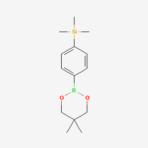 1,3,2-Dioxaborinane, 5,5-dimethyl-2-[4-(trimethylsilyl)phenyl]-