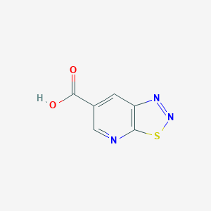 molecular formula C6H3N3O2S B3393906 [1,2,3]Thiadiazolo[5,4-b]pyridine-6-carboxylic acid CAS No. 577771-09-6