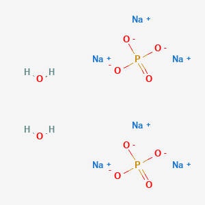molecular formula H4Na6O10P2 B3393933 Sodium phosphate (Na3PO4) hemihydrate CAS No. 60593-58-0