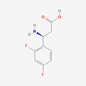 molecular formula C9H9F2NO2 B3393934 (3S)-3-Amino-3-(2,4-difluorophenyl)propanoic acid CAS No. 612532-16-8