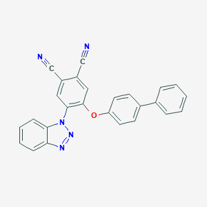 molecular formula C26H15N5O B339394 4-(1H-benzotriazol-1-yl)-5-(biphenyl-4-yloxy)benzene-1,2-dicarbonitrile 
