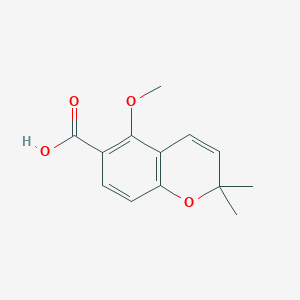 molecular formula C13H14O4 B3393949 5-甲氧基-2,2-二甲基-2H-色烯-6-羧酸 CAS No. 62499-04-1