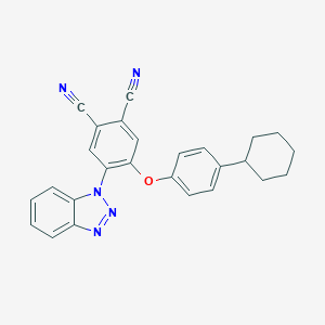 molecular formula C26H21N5O B339396 4-(1H-1,2,3-benzotriazol-1-yl)-5-(4-cyclohexylphenoxy)phthalonitrile 