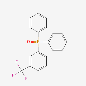 molecular formula C19H14F3OP B3393961 Oxo(diphenyl)[3-(trifluoromethyl)phenyl]-lambda~5~-phosphane CAS No. 62754-67-0