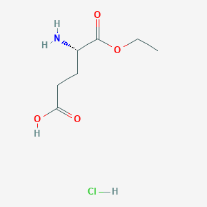 molecular formula C7H14ClNO4 B3393976 (S)-4-Amino-5-ethoxy-5-oxopentanoic acid hydrochloride CAS No. 64942-50-3