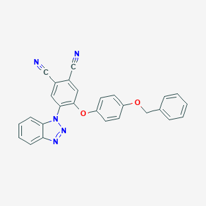 molecular formula C27H17N5O2 B339398 4-(1H-1,2,3-benzotriazol-1-yl)-5-[4-(benzyloxy)phenoxy]phthalonitrile 