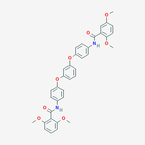 molecular formula C36H32N2O8 B339400 N-[4-(3-{4-[(2,6-dimethoxybenzoyl)amino]phenoxy}phenoxy)phenyl]-2,5-dimethoxybenzamide 