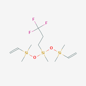 molecular formula C12H25F3O2Si3 B3394007 Bis[[ethenyl(dimethyl)silyl]oxy]-methyl-(3,3,3-trifluoropropyl)silane CAS No. 68951-98-4