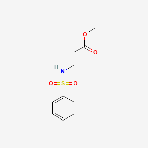 molecular formula C12H17NO4S B3394051 Ethyl 3-[(4-methylbenzene)sulfonamido]propanoate CAS No. 76616-47-2