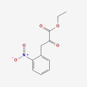 molecular formula C11H11NO5 B3394075 Ethyl 3-(o-nitrophenyl)pyruvate CAS No. 784-98-5