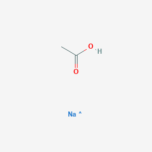 molecular formula C2H4NaO2 B3394079 Acetic acid, sodium salt (3:1) CAS No. 79416-54-9