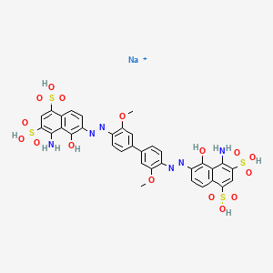 molecular formula C34H28N6NaO16S4+ B3394105 Pure Blue CAS No. 83763-66-0