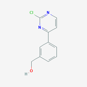 molecular formula C11H9ClN2O B3394117 3-(2-Chloro-4-pyrimidinyl)benzyl Alcohol CAS No. 859517-90-1