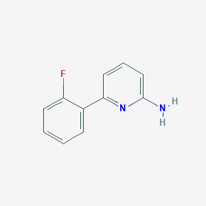 molecular formula C11H9FN2 B3394130 6-(2-Fluorophenyl)pyridin-2-amine CAS No. 882014-37-1