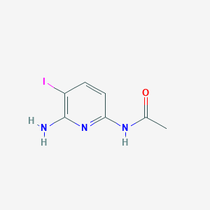 molecular formula C7H8IN3O B3394134 N-(6-amino-5-iodopyridin-2-yl)acetamide CAS No. 884660-45-1